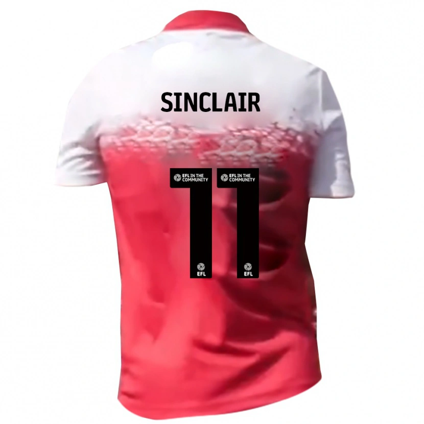 Danxen Herren Isaac Sinclair #11 Rot Weiß Heimtrikot Trikot 2025/26 T-Shirt Österreich