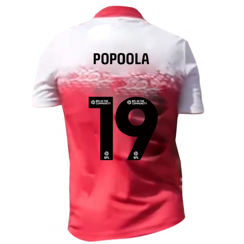 Danxen Herren Anjola Popoola #19 Rot Weiß Heimtrikot Trikot 2025/26 T-Shirt Österreich