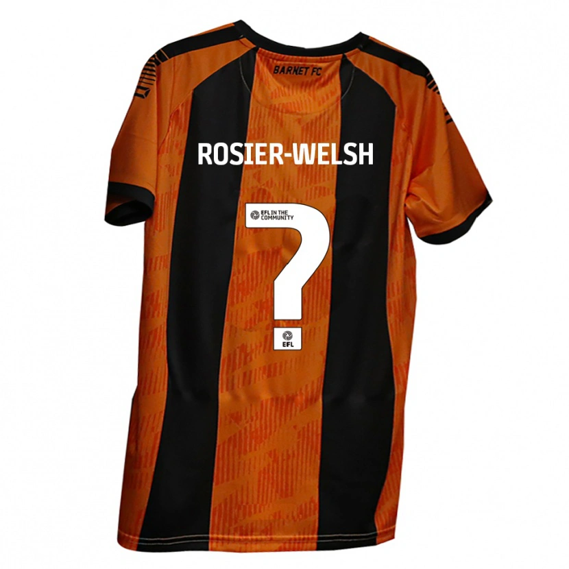 Danxen Herren Destiny Rosier-Welsh #0 Orange Schwarz Heimtrikot Trikot 2025/26 T-Shirt Österreich