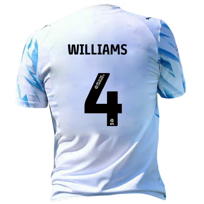 Danxen Herren Mj Williams #4 Weiß Himmelblau Heimtrikot Trikot 2025/26 T-Shirt Österreich