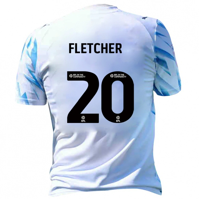 Danxen Herren Isaac Fletcher #20 Weiß Himmelblau Heimtrikot Trikot 2025/26 T-Shirt Österreich
