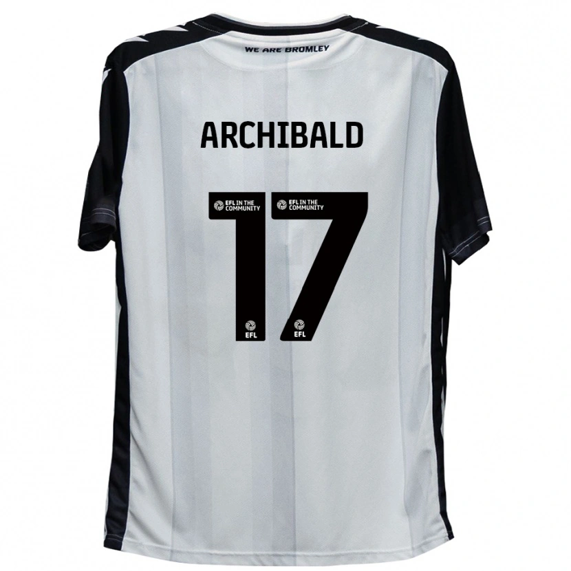 Danxen Herren Sam Archibald #17 Weiß Schwarz Heimtrikot Trikot 2025/26 T-Shirt Österreich
