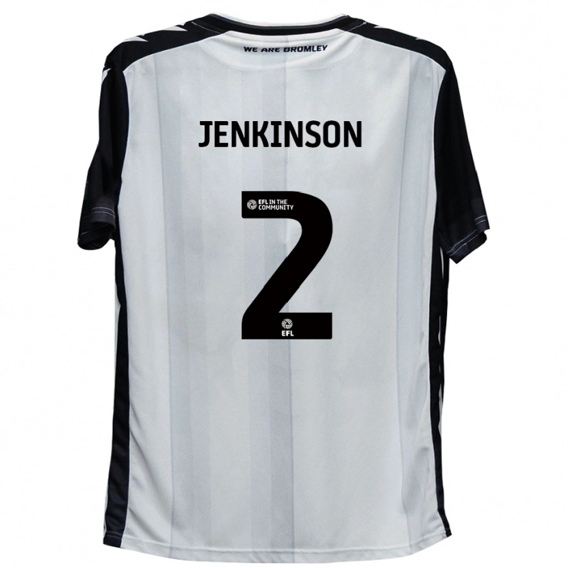 Danxen Herren Carl Jenkinson #2 Weiß Schwarz Heimtrikot Trikot 2025/26 T-Shirt Österreich