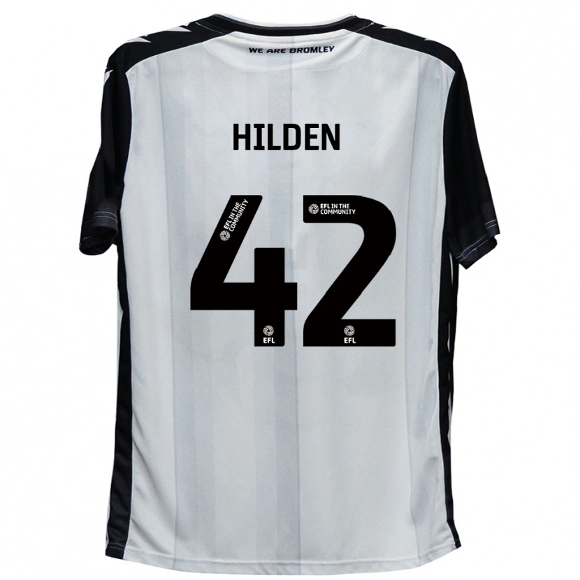 Danxen Herren Alfie Hilden #42 Weiß Schwarz Heimtrikot Trikot 2025/26 T-Shirt Österreich