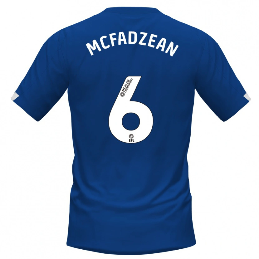 Danxen Herren Kyle Mcfadzean #6 Blau Weiß Heimtrikot Trikot 2025/26 T-Shirt Österreich