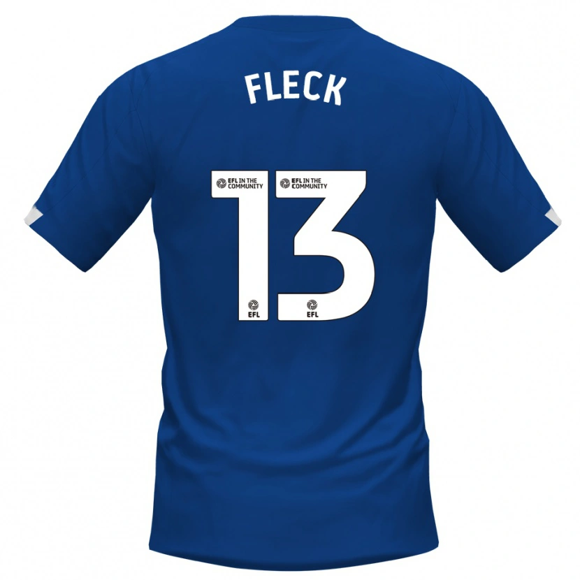 Danxen Herren John Fleck #13 Blau Weiß Heimtrikot Trikot 2025/26 T-Shirt Österreich