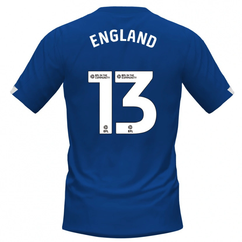 Danxen Herren Kurtis England #13 Blau Weiß Heimtrikot Trikot 2025/26 T-Shirt Österreich