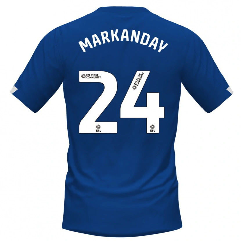 Danxen Herren Dilan Markanday #24 Blau Weiß Heimtrikot Trikot 2025/26 T-Shirt Österreich