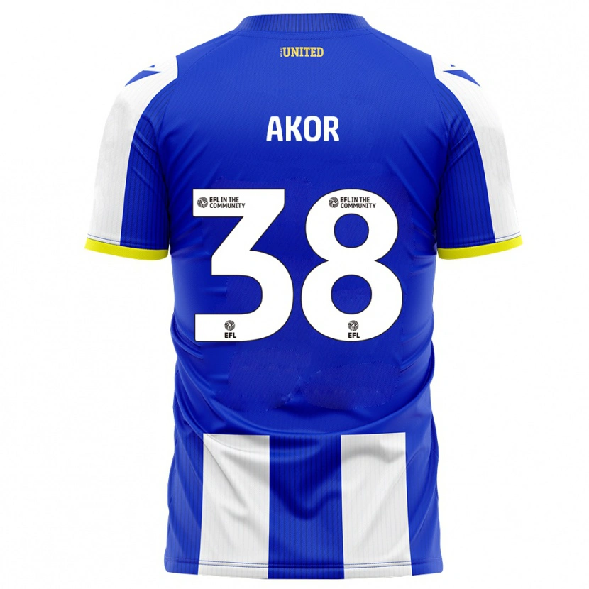 Danxen Herren Elkanah Akor #38 Blau Weiß Heimtrikot Trikot 2025/26 T-Shirt Österreich