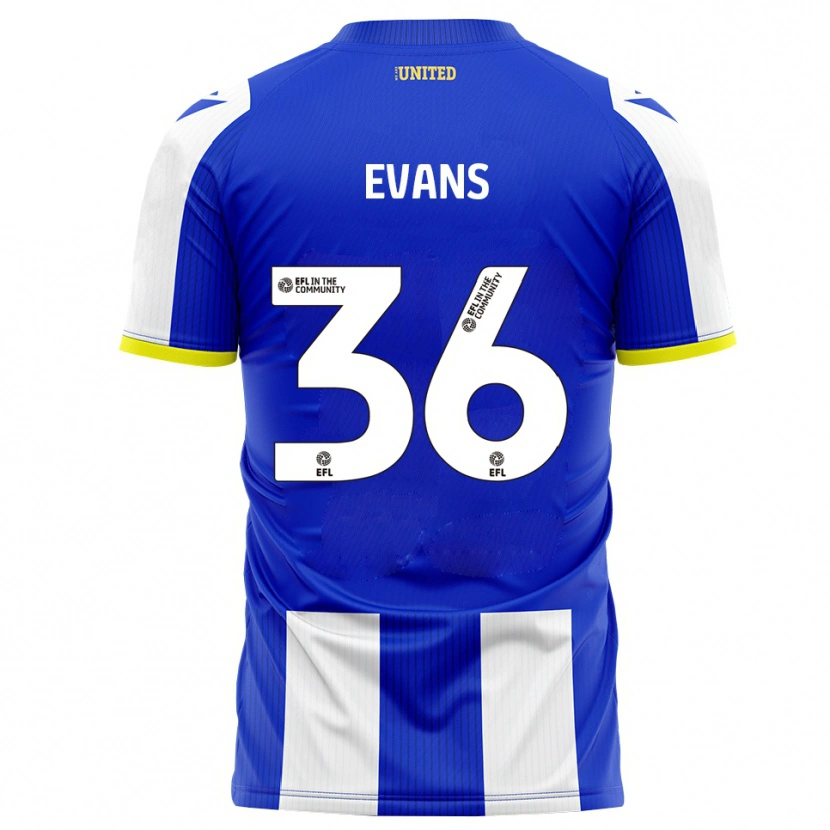 Danxen Herren Makise Evans #36 Blau Weiß Heimtrikot Trikot 2025/26 T-Shirt Österreich