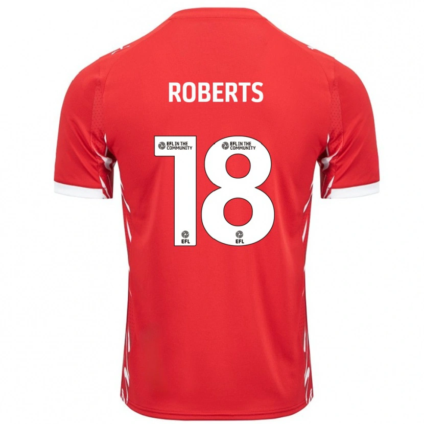 Danxen Herren Ethan Roberts #18 Rot Weiß Heimtrikot Trikot 2025/26 T-Shirt Österreich
