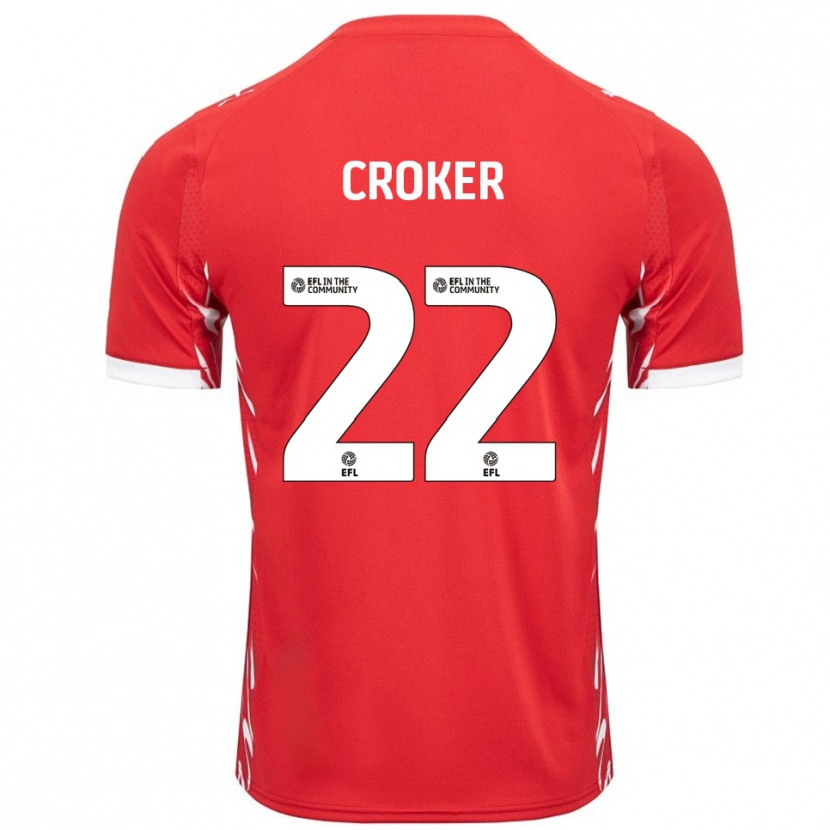 Danxen Herren Phil Croker #22 Rot Weiß Heimtrikot Trikot 2025/26 T-Shirt Österreich