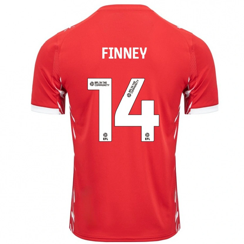 Danxen Herren Charlie Finney #14 Rot Weiß Heimtrikot Trikot 2025/26 T-Shirt Österreich