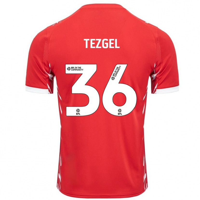 Danxen Herren Emre Tezgel #36 Rot Weiß Heimtrikot Trikot 2025/26 T-Shirt Österreich