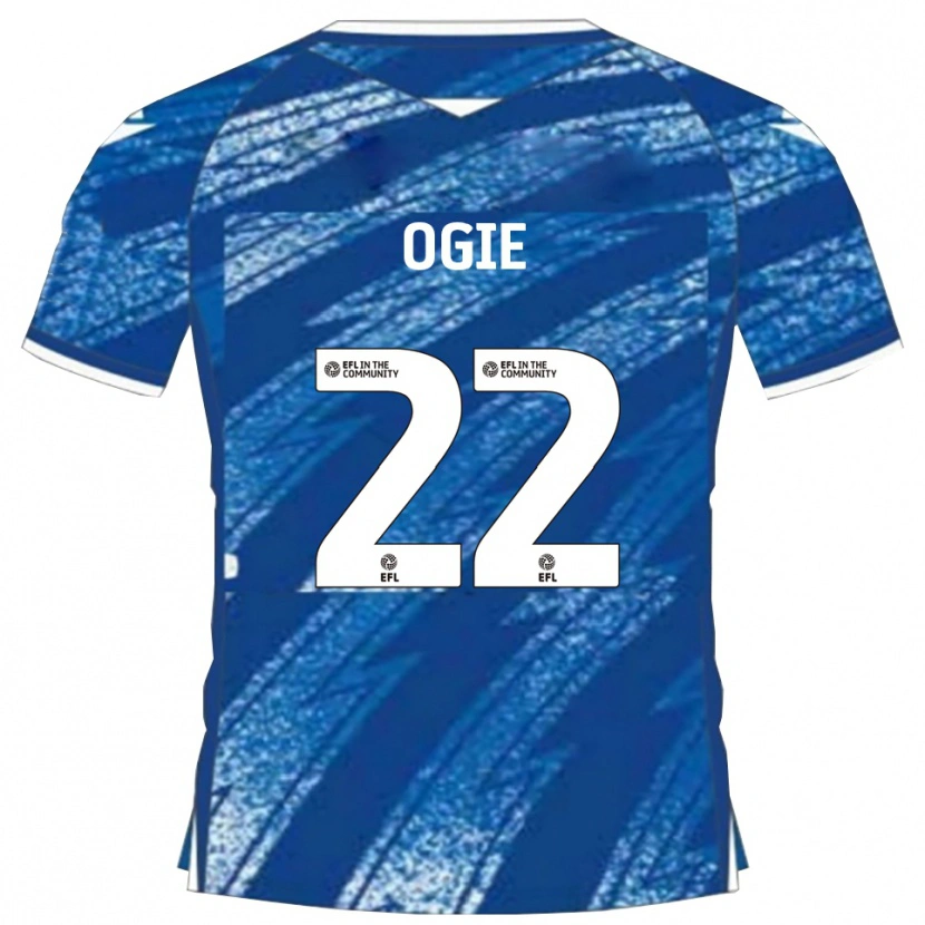 Danxen Herren Shadrach Ogie #22 Blau Weiß Heimtrikot Trikot 2025/26 T-Shirt Österreich