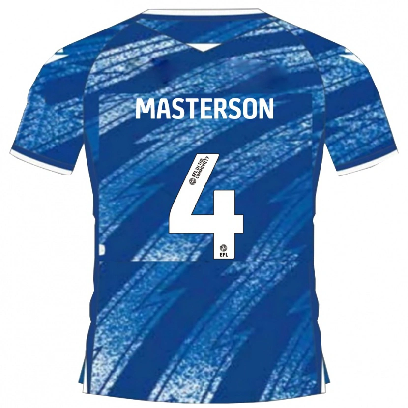 Danxen Herren Conor Masterson #4 Blau Weiß Heimtrikot Trikot 2025/26 T-Shirt Österreich