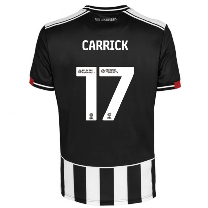 Danxen Herren Charlie Carrick #17 Schwarz Weiß Rot Heimtrikot Trikot 2025/26 T-Shirt Österreich