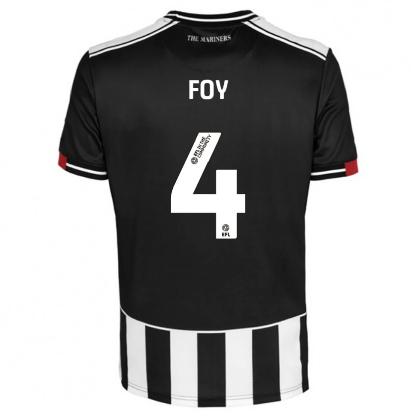 Danxen Herren Alfie Foy #4 Schwarz Weiß Rot Heimtrikot Trikot 2025/26 T-Shirt Österreich