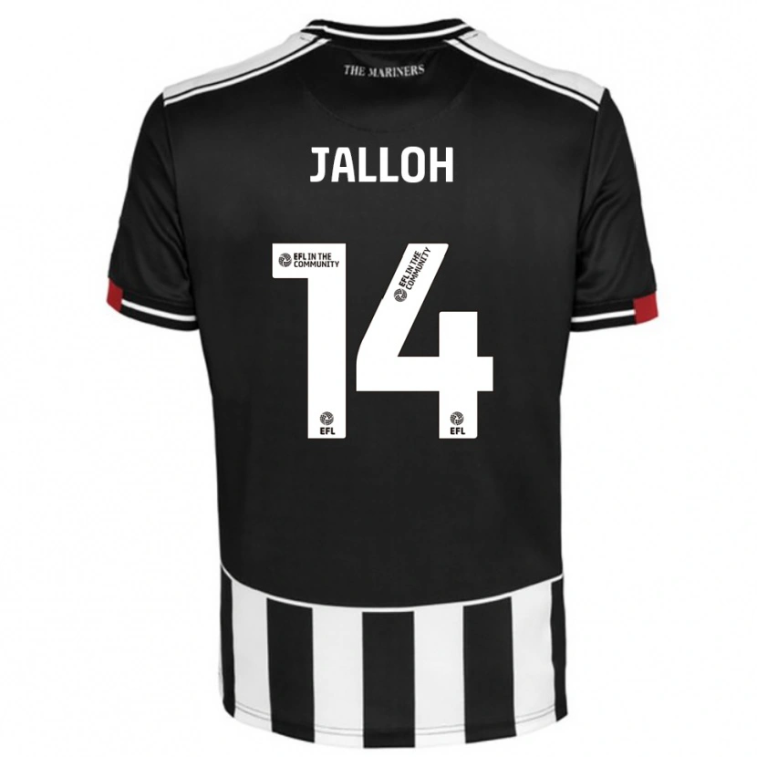 Danxen Herren Mamadu Jalloh #14 Schwarz Weiß Rot Heimtrikot Trikot 2025/26 T-Shirt Österreich