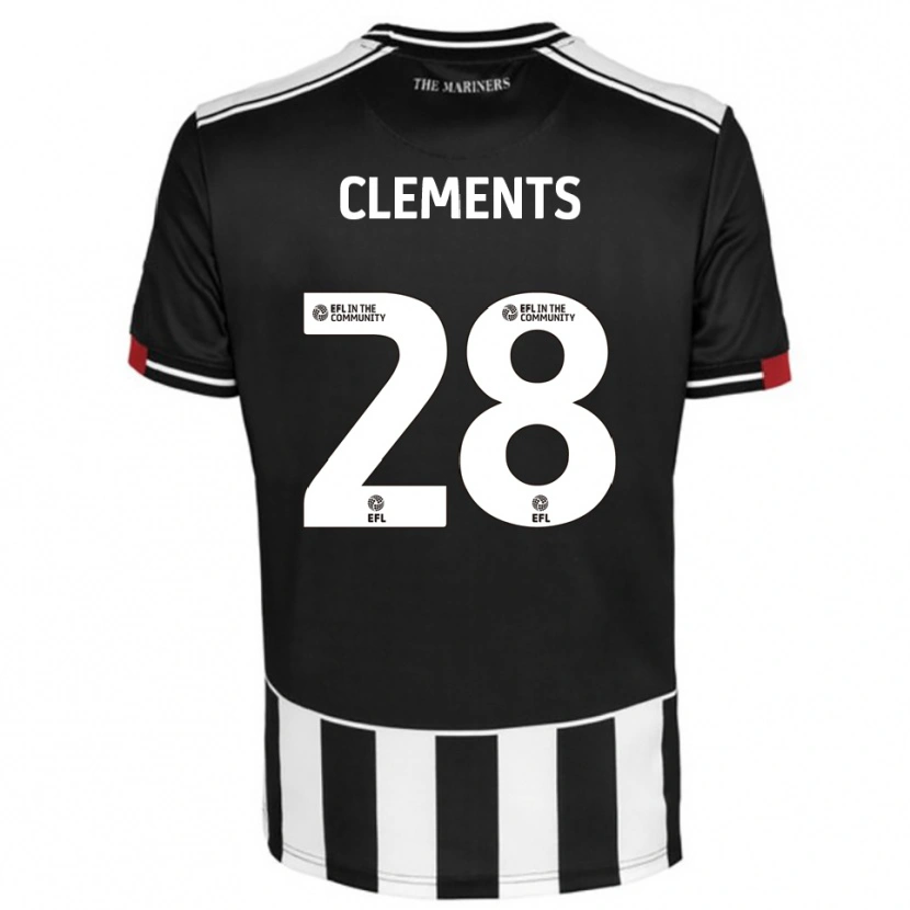 Danxen Herren Charlie Clements #28 Schwarz Weiß Rot Heimtrikot Trikot 2025/26 T-Shirt Österreich