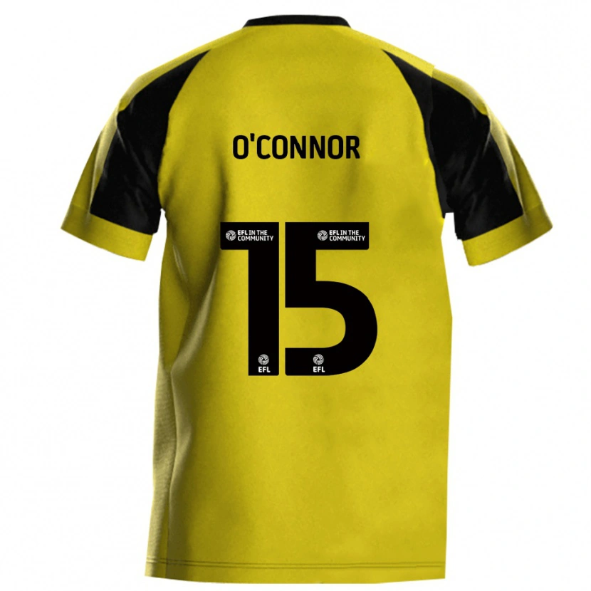 Danxen Herren Anthony O'connor #15 Gelb Grau Heimtrikot Trikot 2025/26 T-Shirt Österreich