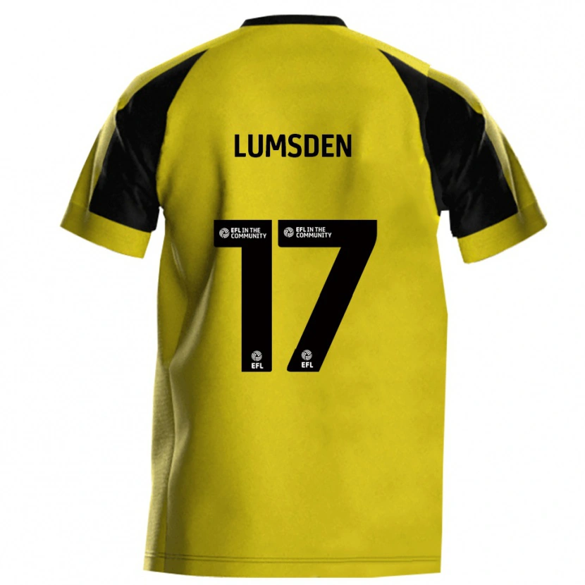 Danxen Herren Alfie Lumsden #17 Gelb Grau Heimtrikot Trikot 2025/26 T-Shirt Österreich