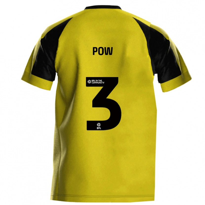 Danxen Herren Adam Pow #3 Gelb Grau Heimtrikot Trikot 2025/26 T-Shirt Österreich