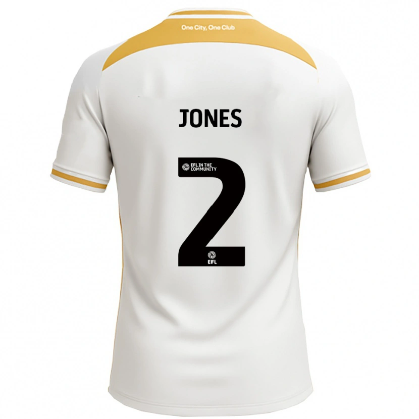 Danxen Herren Gethin Jones #2 Weiß Gold Heimtrikot Trikot 2025/26 T-Shirt Österreich