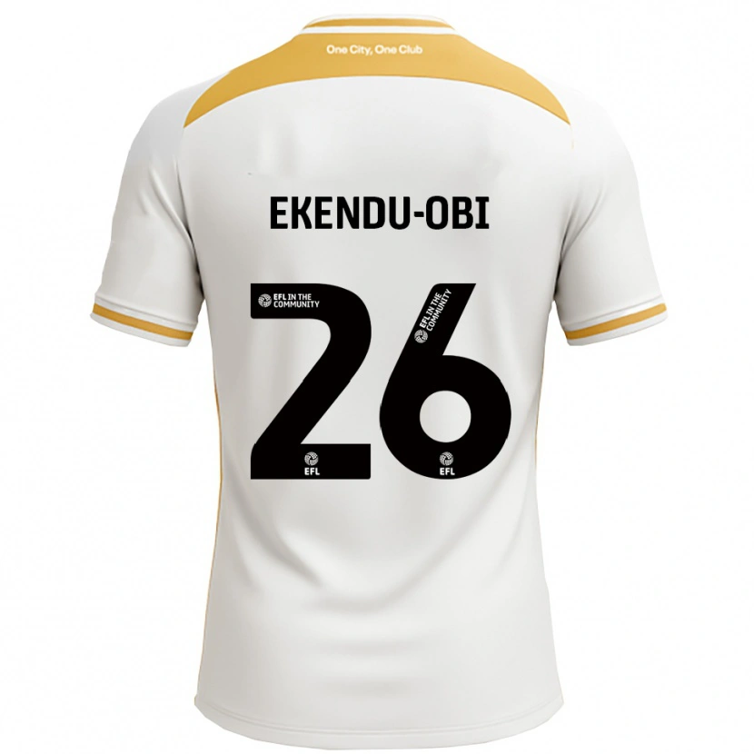 Danxen Herren Ugomma Ekendu-Obi #26 Weiß Gold Heimtrikot Trikot 2025/26 T-Shirt Österreich