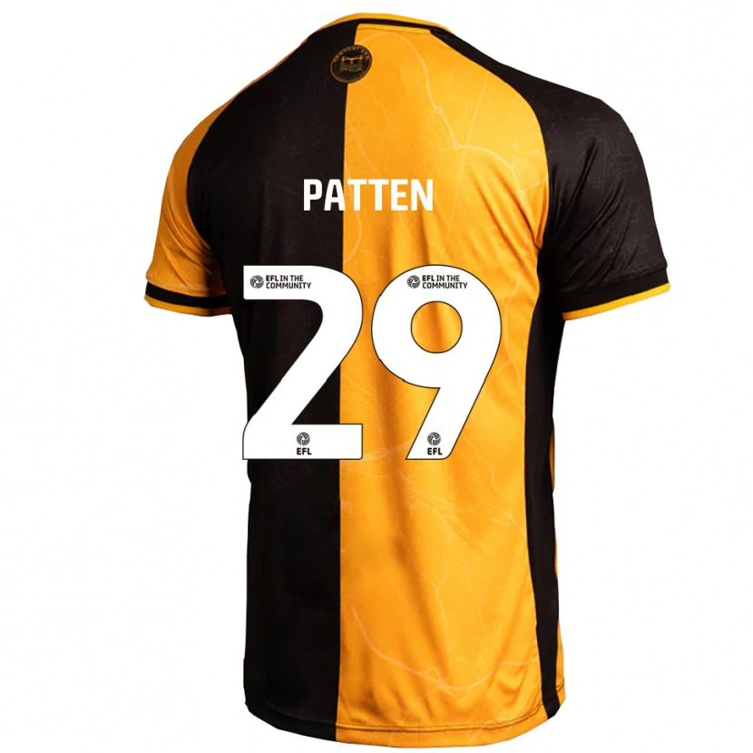 Danxen Herren Keenan Patten #29 Gelb Schwarz Heimtrikot Trikot 2025/26 T-Shirt Österreich