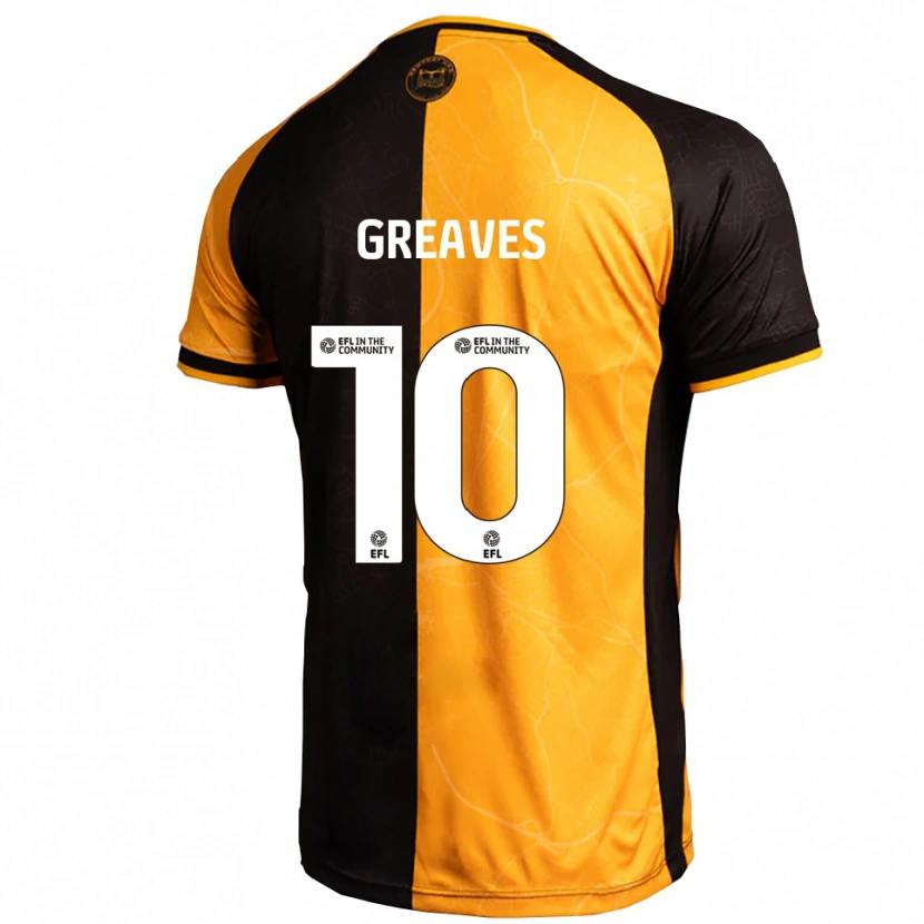 Danxen Herren Oliver Greaves #10 Gelb Schwarz Heimtrikot Trikot 2025/26 T-Shirt Österreich