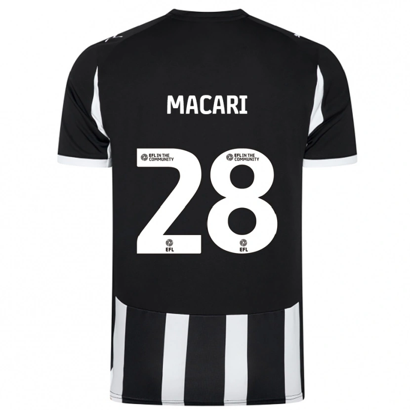 Danxen Herren Lewis Macari #28 Schwarz Weiß Heimtrikot Trikot 2025/26 T-Shirt Österreich
