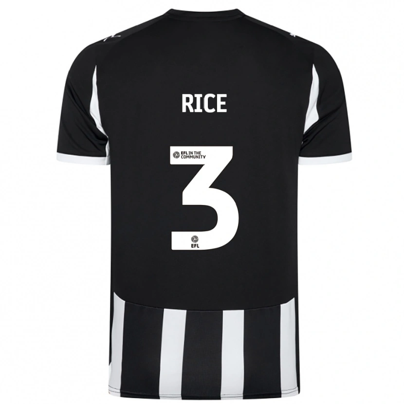 Danxen Herren Alfie Rice #3 Schwarz Weiß Heimtrikot Trikot 2025/26 T-Shirt Österreich