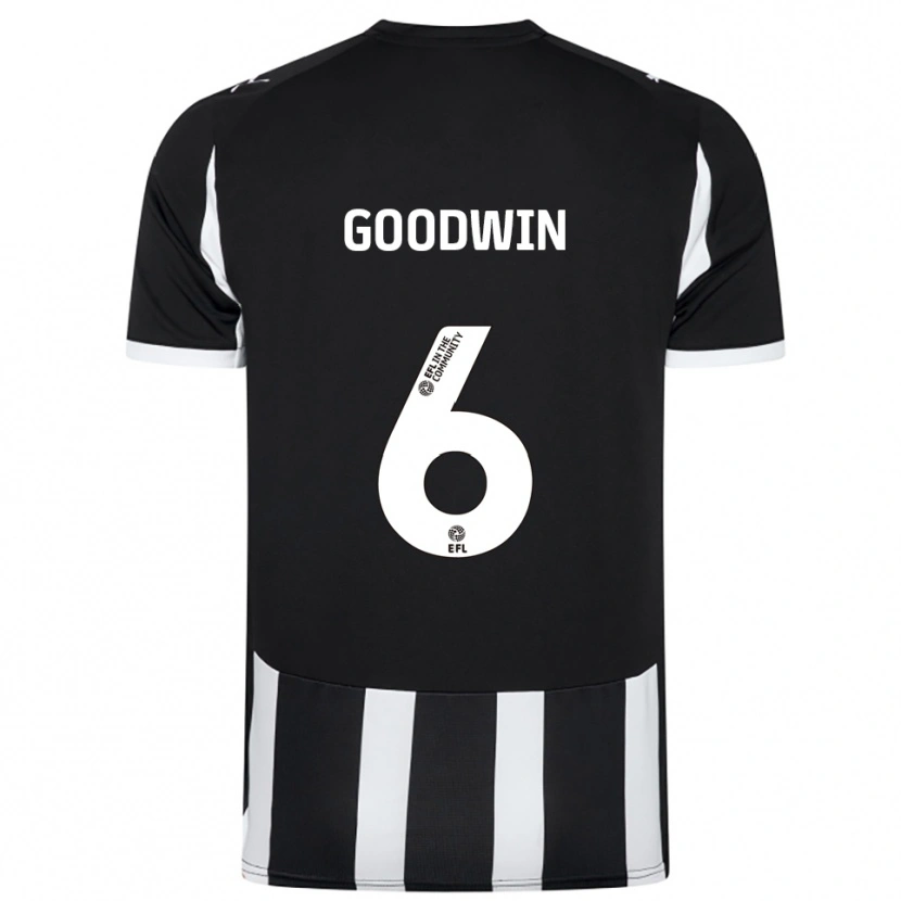 Danxen Herren Alfie Goodwin #6 Schwarz Weiß Heimtrikot Trikot 2025/26 T-Shirt Österreich