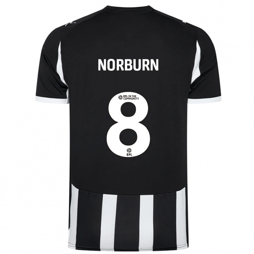 Danxen Herren Oliver Norburn #8 Schwarz Weiß Heimtrikot Trikot 2025/26 T-Shirt Österreich