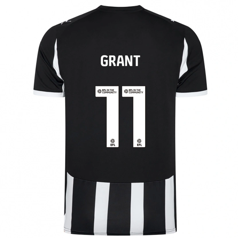 Danxen Herren Conor Grant #11 Schwarz Weiß Heimtrikot Trikot 2025/26 T-Shirt Österreich