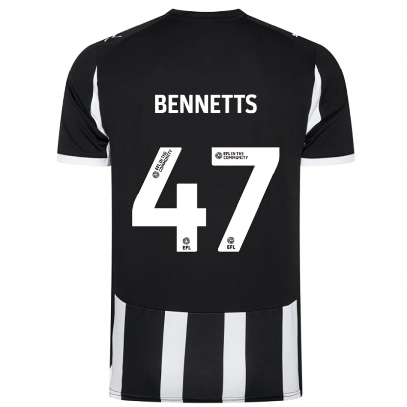 Danxen Herren Keanan Bennetts #47 Schwarz Weiß Heimtrikot Trikot 2025/26 T-Shirt Österreich