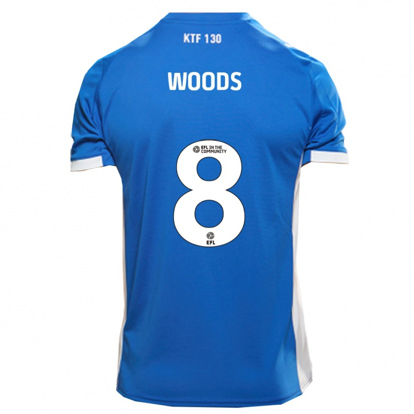 Danxen Herren Ryan Woods #8 Blau Weiß Heimtrikot Trikot 2025/26 T-Shirt Österreich