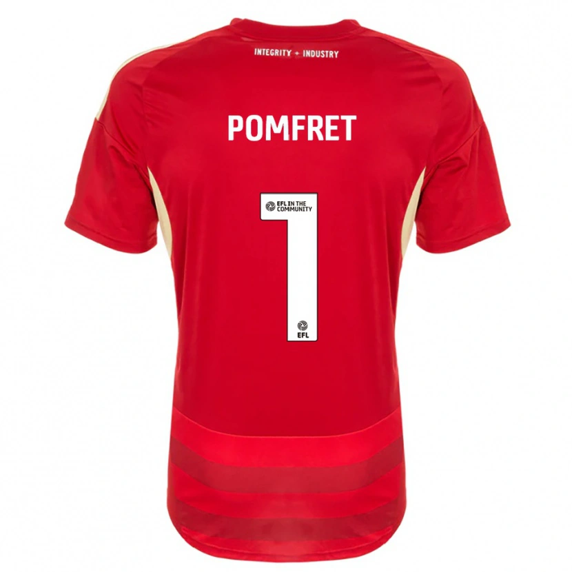 Danxen Herren Grace Pomfret #1 Rot Weiß Heimtrikot Trikot 2025/26 T-Shirt Österreich