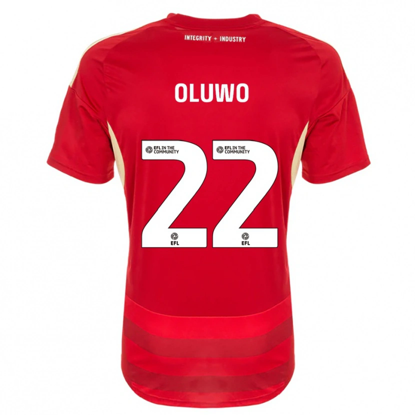 Danxen Herren Adebola Oluwo #22 Rot Weiß Heimtrikot Trikot 2025/26 T-Shirt Österreich