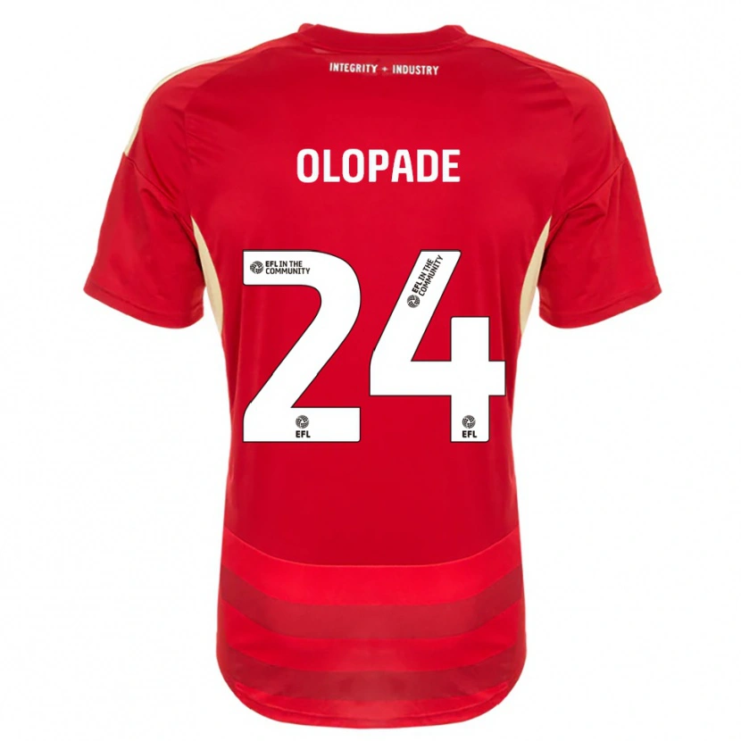 Danxen Herren Tosin Olopade #24 Rot Weiß Heimtrikot Trikot 2025/26 T-Shirt Österreich