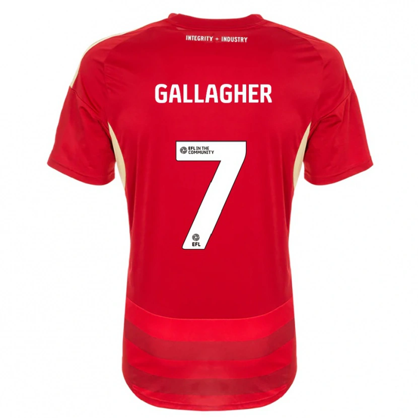 Danxen Herren Tamzin Gallagher #7 Rot Weiß Heimtrikot Trikot 2025/26 T-Shirt Österreich