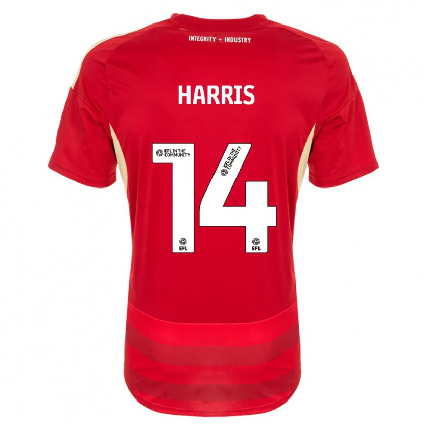 Danxen Herren Kadeem Harris #14 Rot Weiß Heimtrikot Trikot 2025/26 T-Shirt Österreich