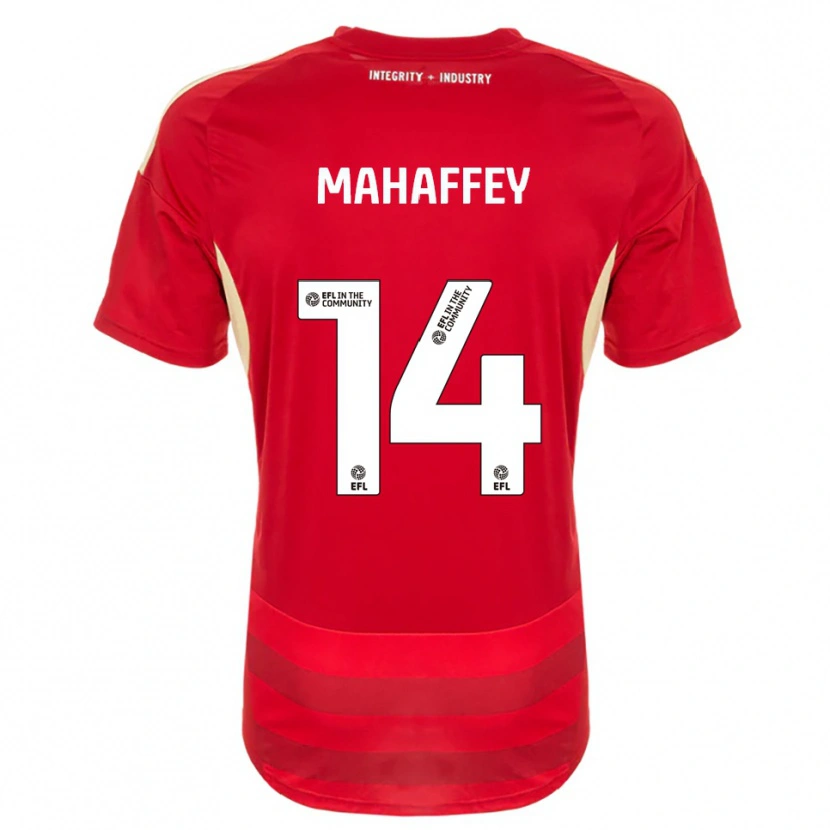 Danxen Herren Caitlin Mahaffey #14 Rot Weiß Heimtrikot Trikot 2025/26 T-Shirt Österreich