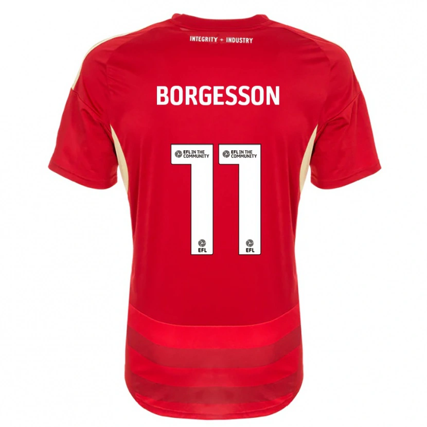 Danxen Herren Blayz Borgesson #11 Rot Weiß Heimtrikot Trikot 2025/26 T-Shirt Österreich