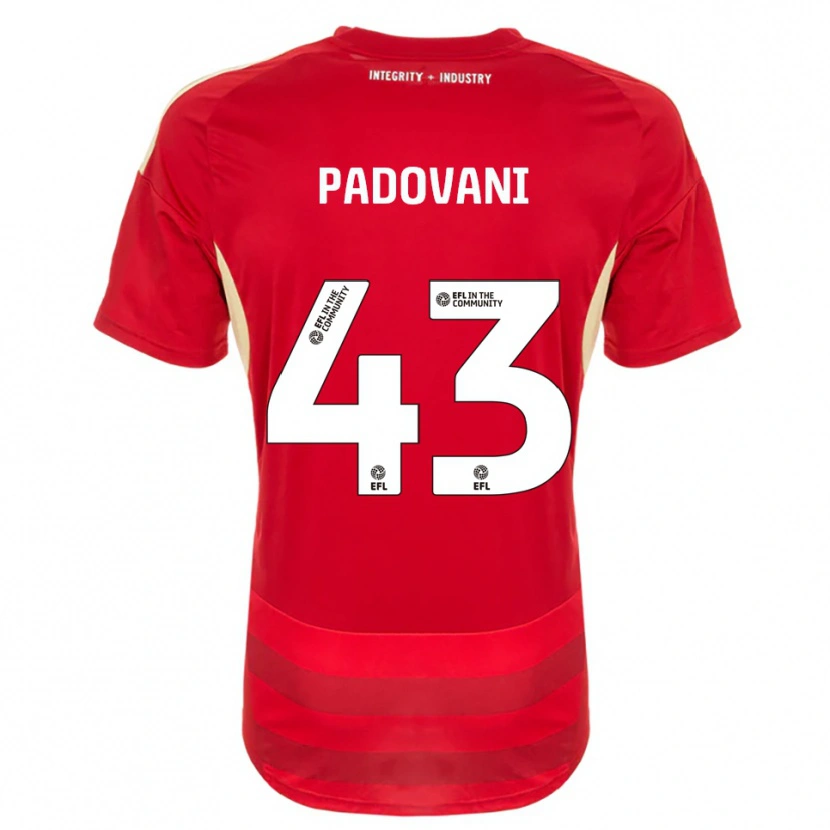 Danxen Herren Bruno Padovani #43 Rot Weiß Heimtrikot Trikot 2025/26 T-Shirt Österreich