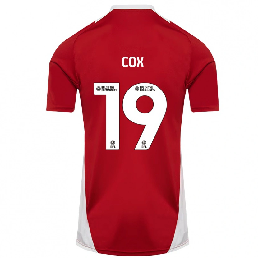 Danxen Herren Hannah Cox #19 Rot Weiß Gold Heimtrikot Trikot 2025/26 T-Shirt Österreich