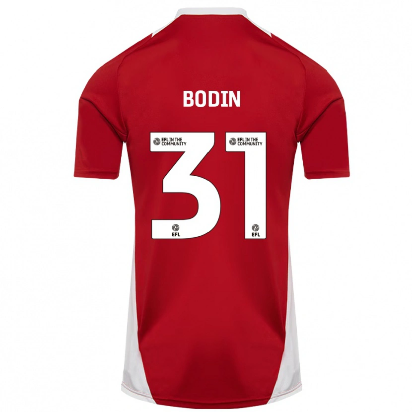 Danxen Herren Billy Bodin #31 Rot Weiß Gold Heimtrikot Trikot 2025/26 T-Shirt Österreich
