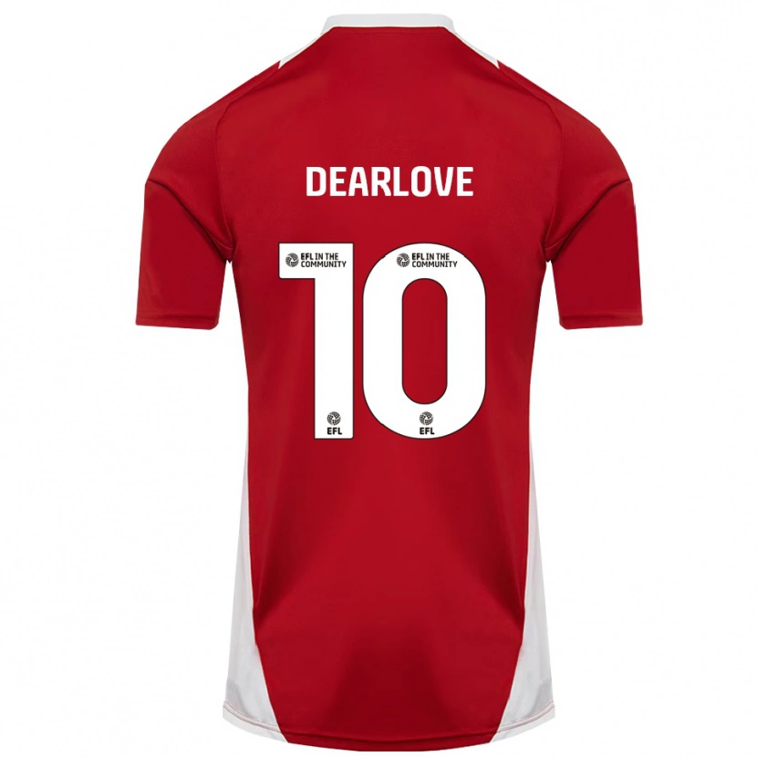 Danxen Herren Poppy Dearlove #10 Rot Weiß Gold Heimtrikot Trikot 2025/26 T-Shirt Österreich