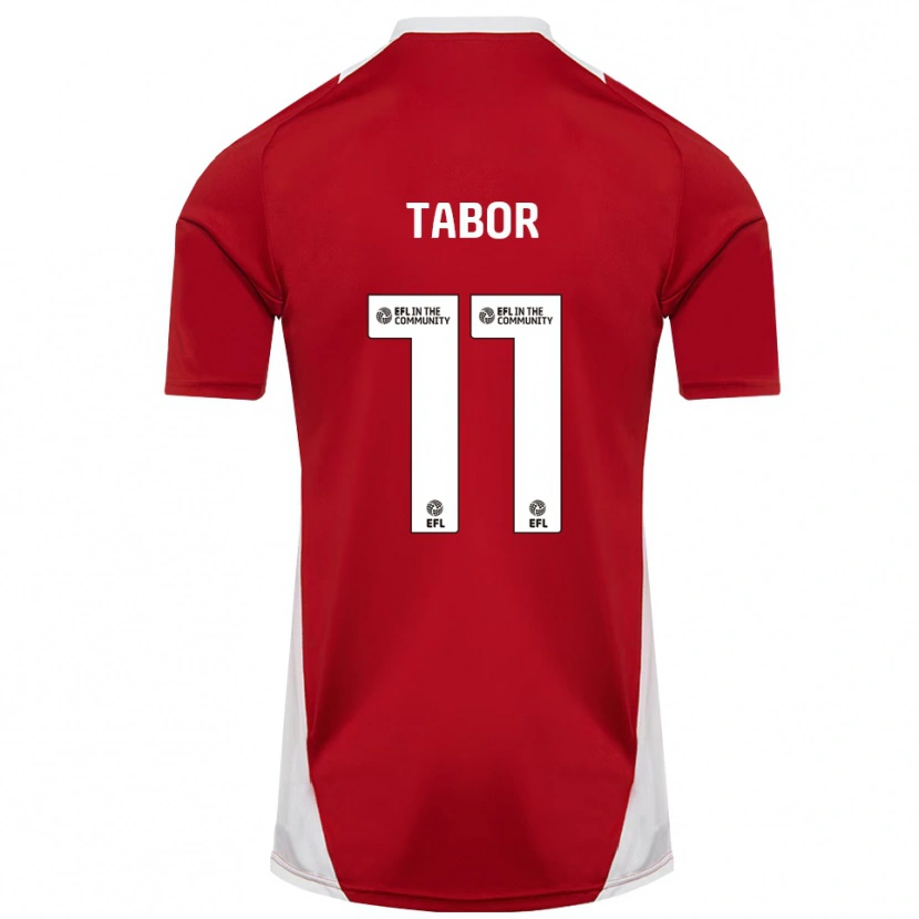 Danxen Herren Jake Tabor #11 Rot Weiß Gold Heimtrikot Trikot 2025/26 T-Shirt Österreich